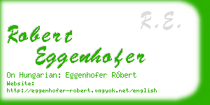 robert eggenhofer business card